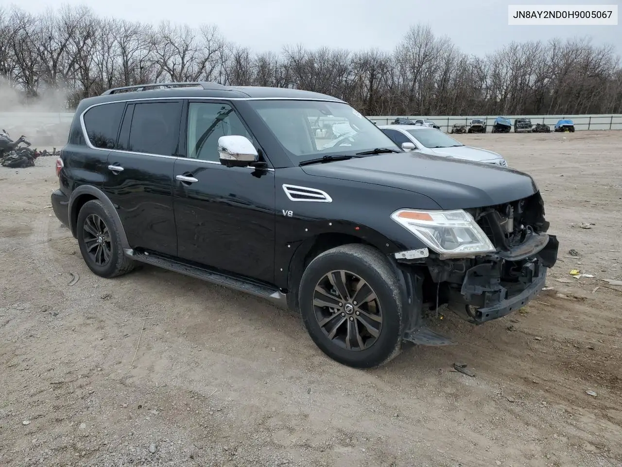 2017 Nissan Armada Sv VIN: JN8AY2ND0H9005067 Lot: 43998005