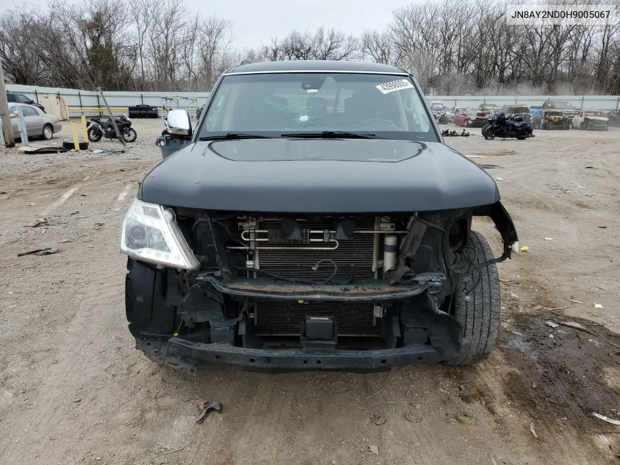 2017 Nissan Armada Sv VIN: JN8AY2ND0H9005067 Lot: 43998005