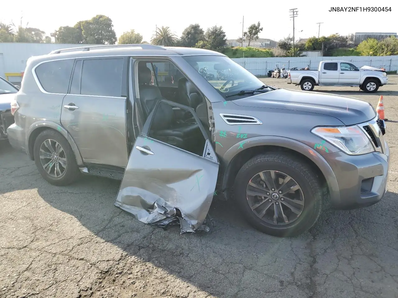 2017 Nissan Armada Platinum VIN: JN8AY2NF1H9300454 Lot: 49198605