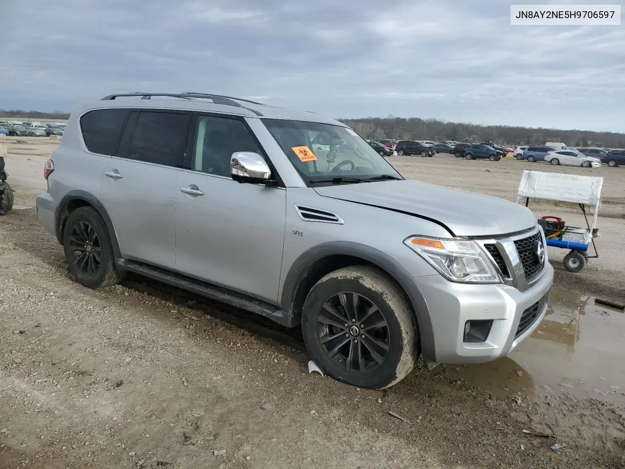 2017 Nissan Armada Platinum VIN: JN8AY2NE5H9706597 Lot: 50398215