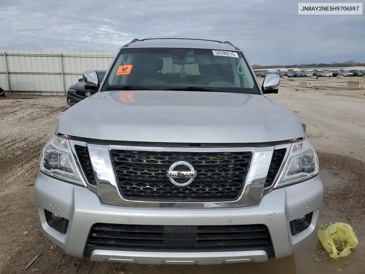 2017 Nissan Armada Platinum VIN: JN8AY2NE5H9706597 Lot: 50398215