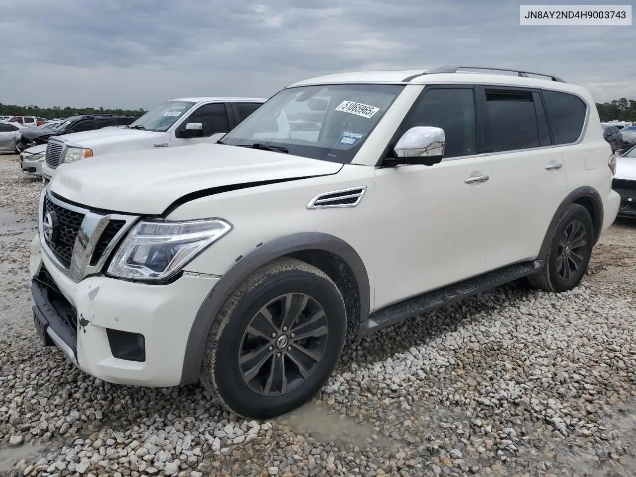 2017 Nissan Armada Sv VIN: JN8AY2ND4H9003743 Lot: 51065965