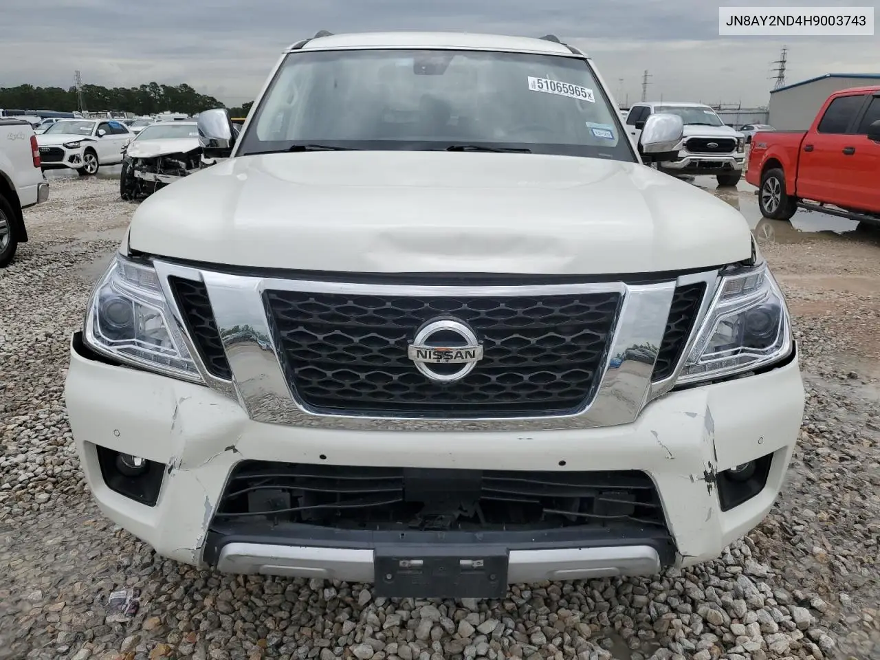 2017 Nissan Armada Sv VIN: JN8AY2ND4H9003743 Lot: 51065965