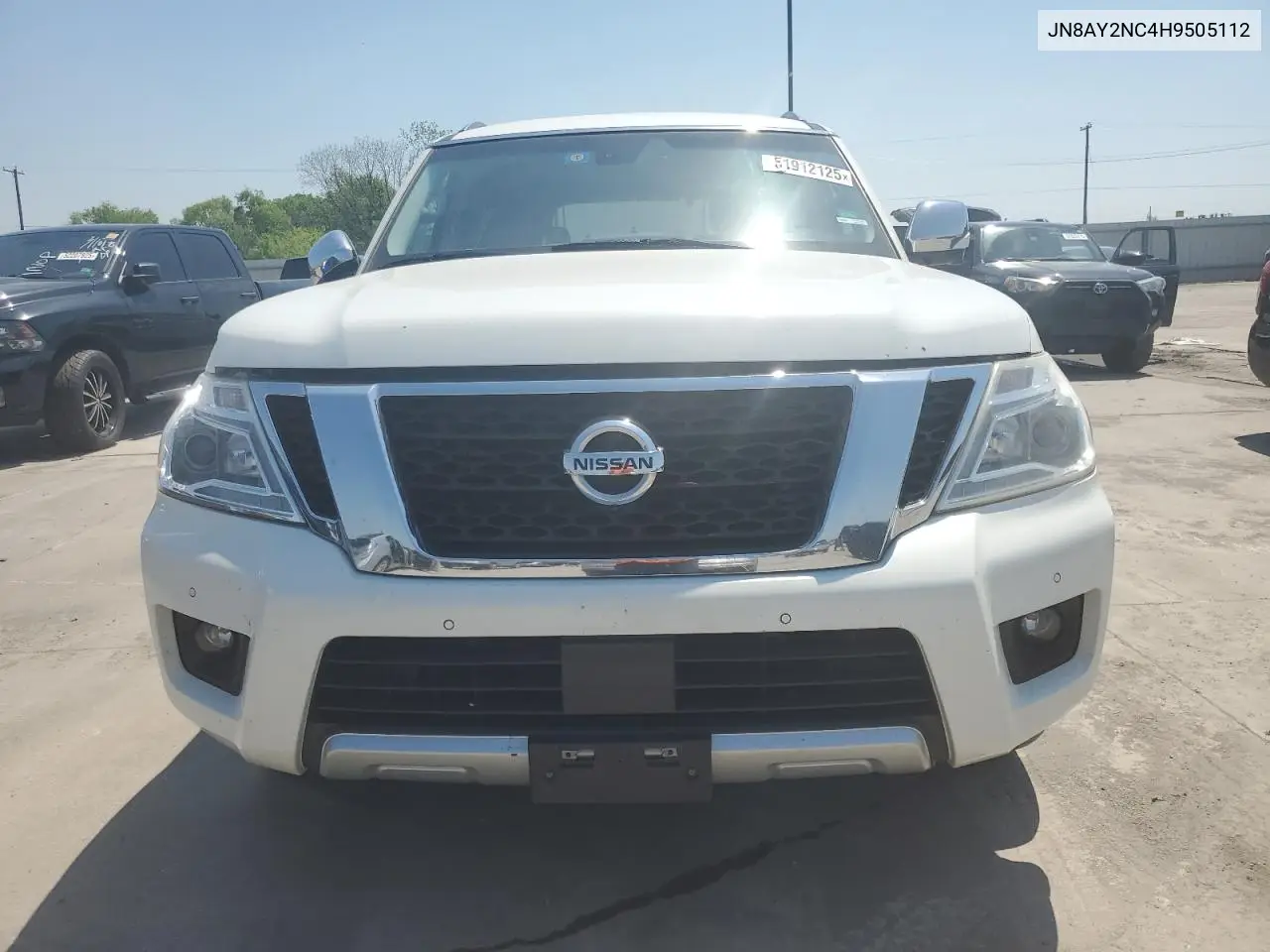 2017 Nissan Armada Sv VIN: JN8AY2NC4H9505112 Lot: 51912125