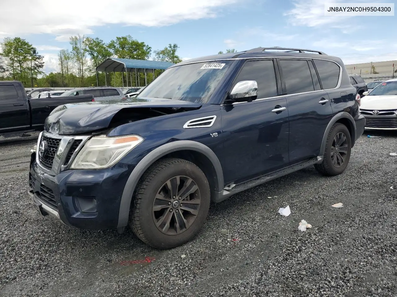 2017 Nissan Armada Sv VIN: JN8AY2NC0H9504300 Lot: 52841425