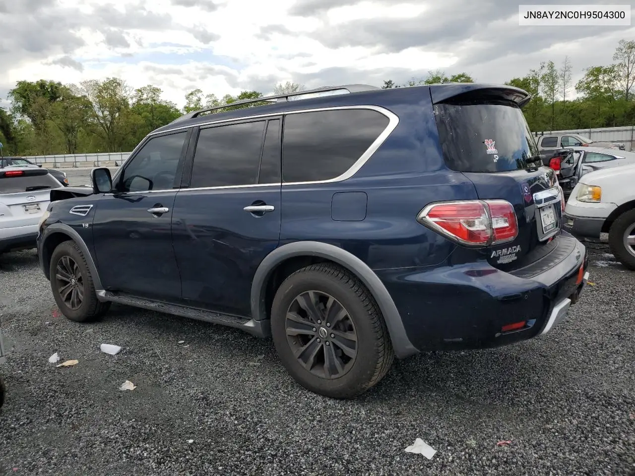 2017 Nissan Armada Sv VIN: JN8AY2NC0H9504300 Lot: 52841425