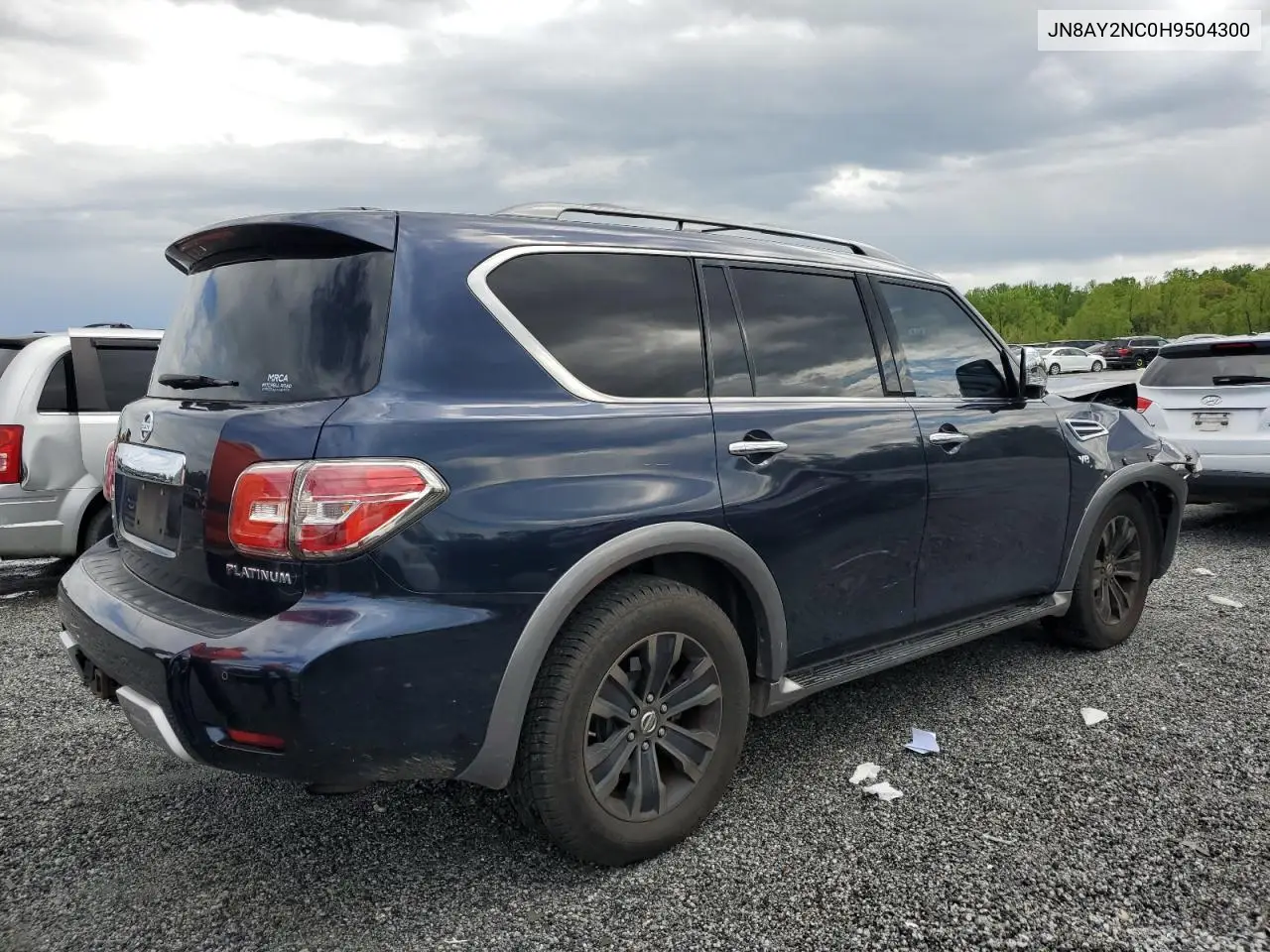 2017 Nissan Armada Sv VIN: JN8AY2NC0H9504300 Lot: 52841425