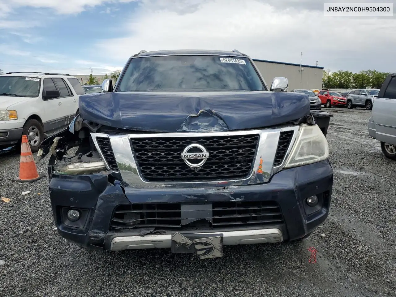 2017 Nissan Armada Sv VIN: JN8AY2NC0H9504300 Lot: 52841425