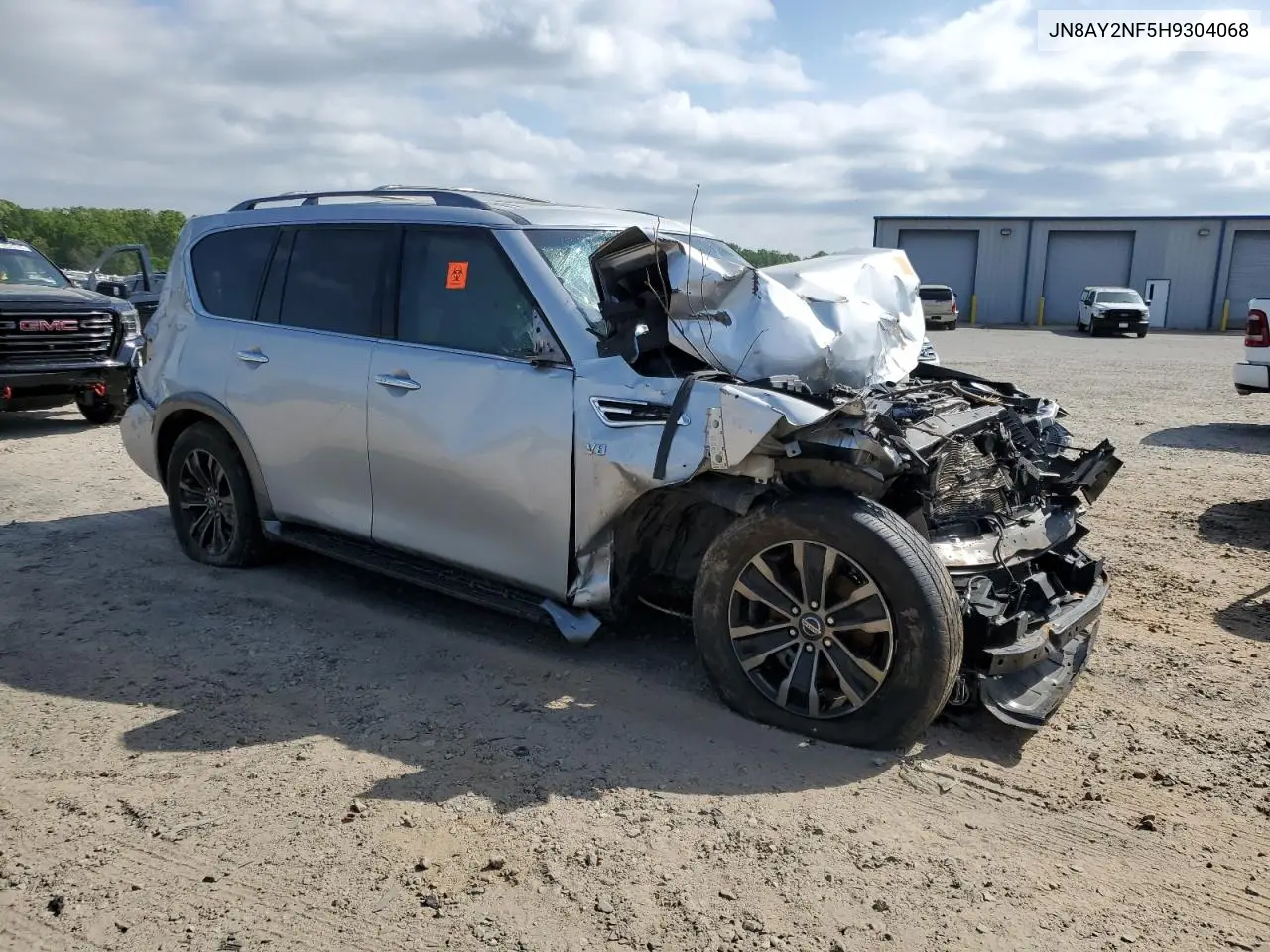 2017 Nissan Armada Platinum VIN: JN8AY2NF5H9304068 Lot: 53338405