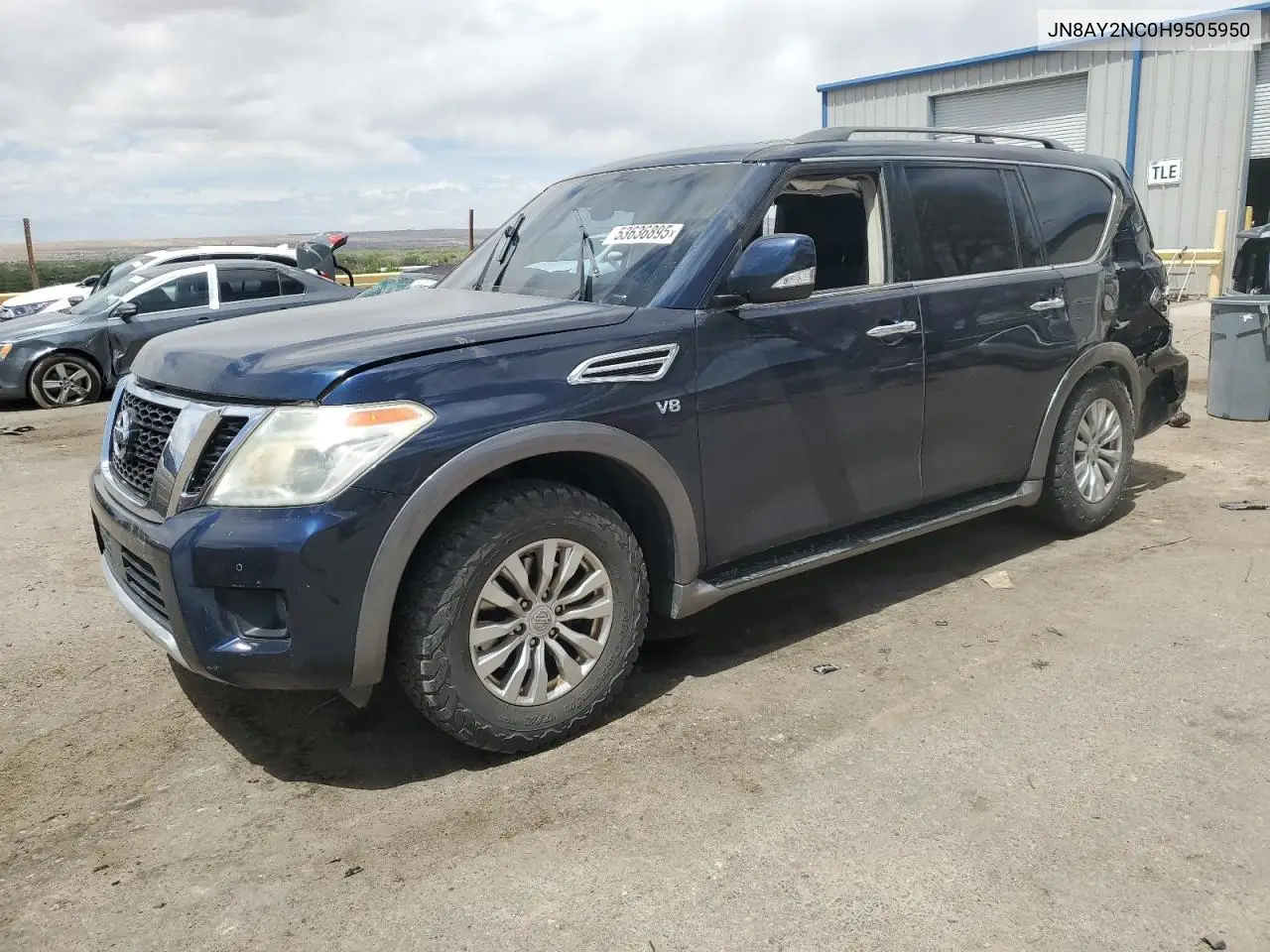 2017 Nissan Armada Sv VIN: JN8AY2NC0H9505950 Lot: 53636895