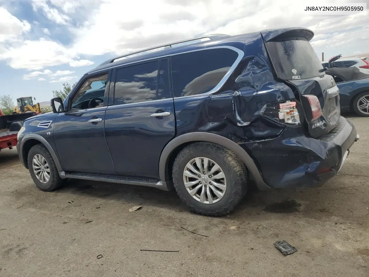 2017 Nissan Armada Sv VIN: JN8AY2NC0H9505950 Lot: 53636895