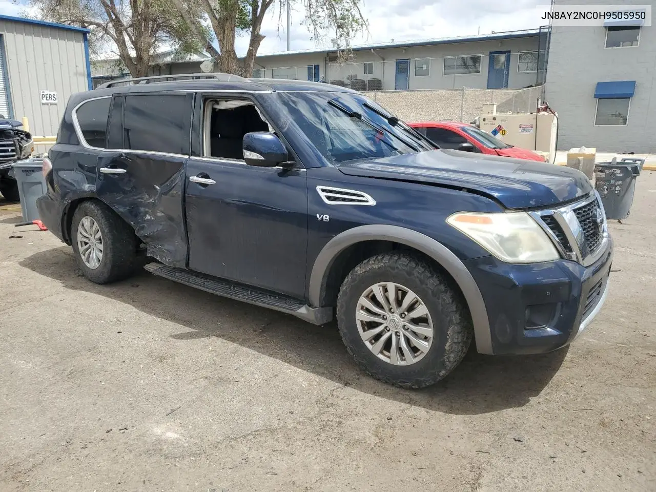 2017 Nissan Armada Sv VIN: JN8AY2NC0H9505950 Lot: 53636895