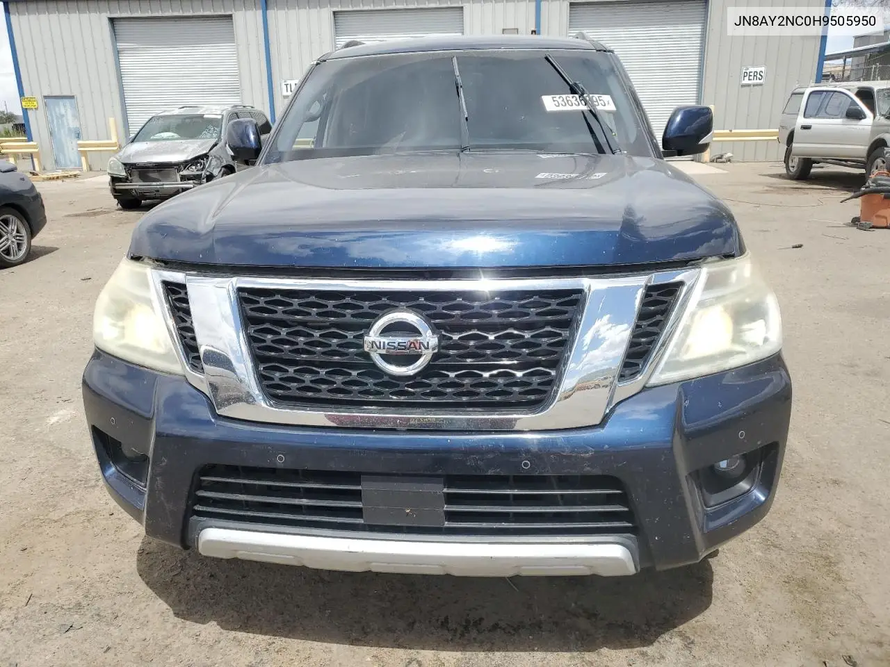 2017 Nissan Armada Sv VIN: JN8AY2NC0H9505950 Lot: 53636895