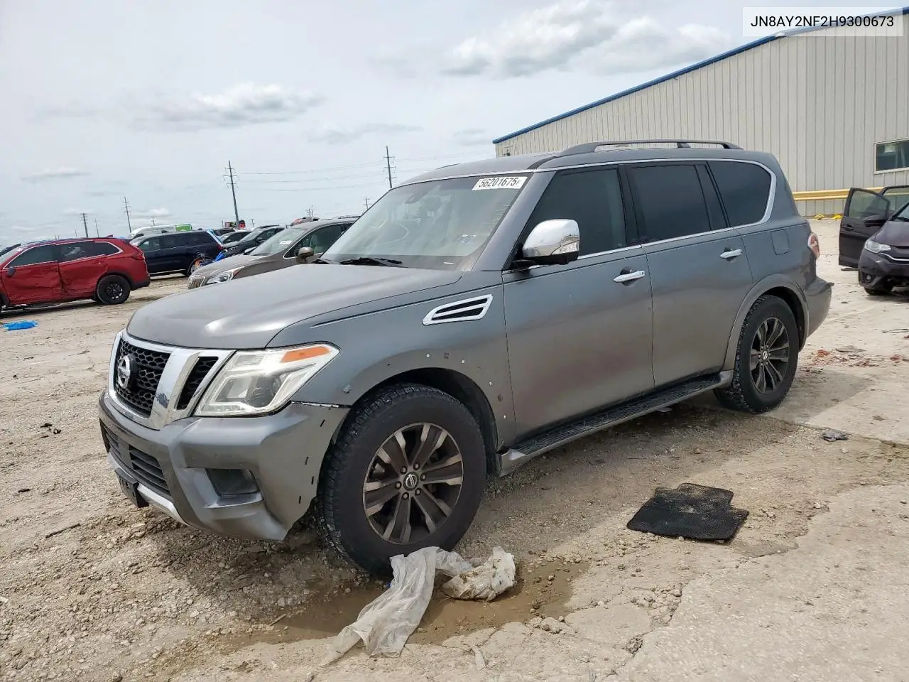2017 Nissan Armada Platinum VIN: JN8AY2NF2H9300673 Lot: 56201675