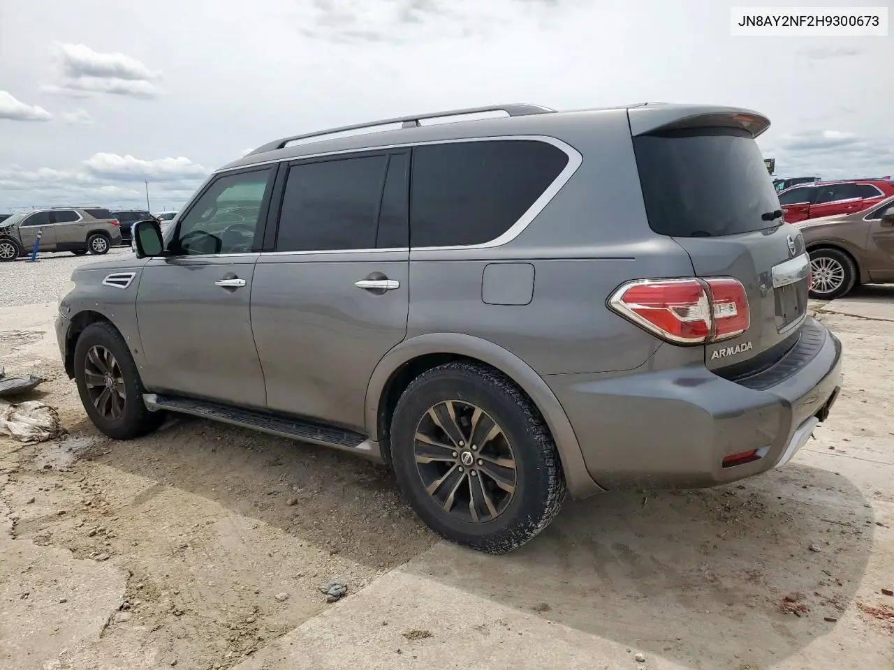 2017 Nissan Armada Platinum VIN: JN8AY2NF2H9300673 Lot: 56201675