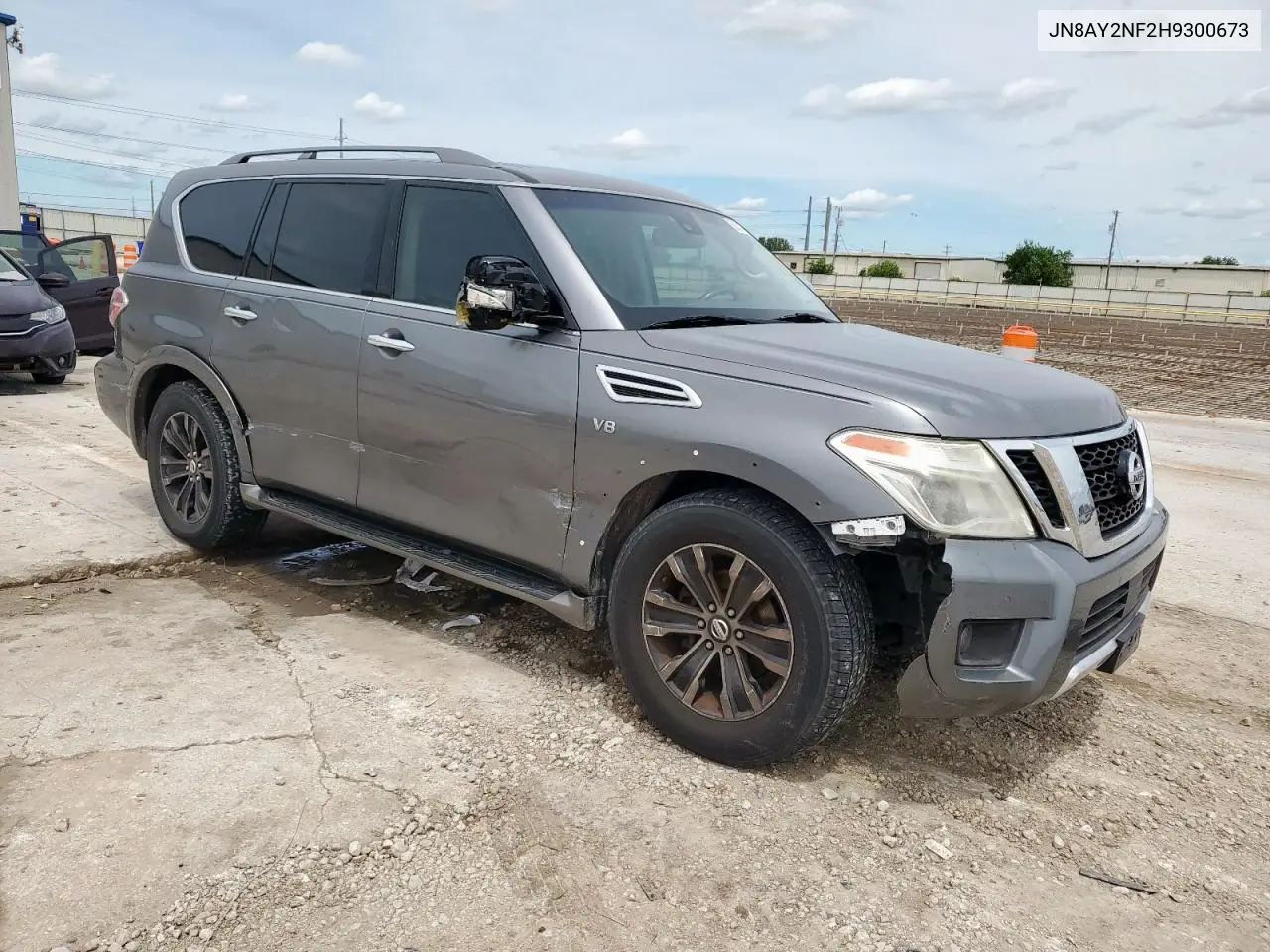 2017 Nissan Armada Platinum VIN: JN8AY2NF2H9300673 Lot: 56201675