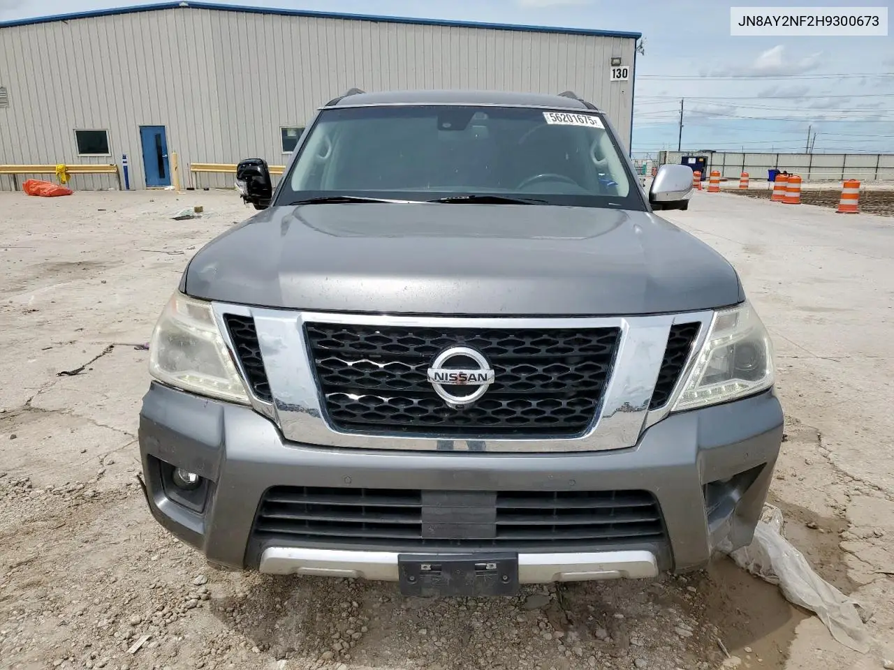 2017 Nissan Armada Platinum VIN: JN8AY2NF2H9300673 Lot: 56201675
