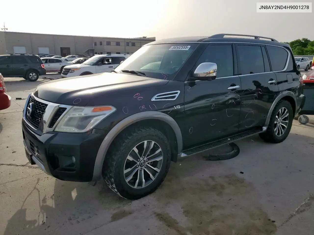 2017 Nissan Armada Sv VIN: JN8AY2ND4H9001278 Lot: 56502555