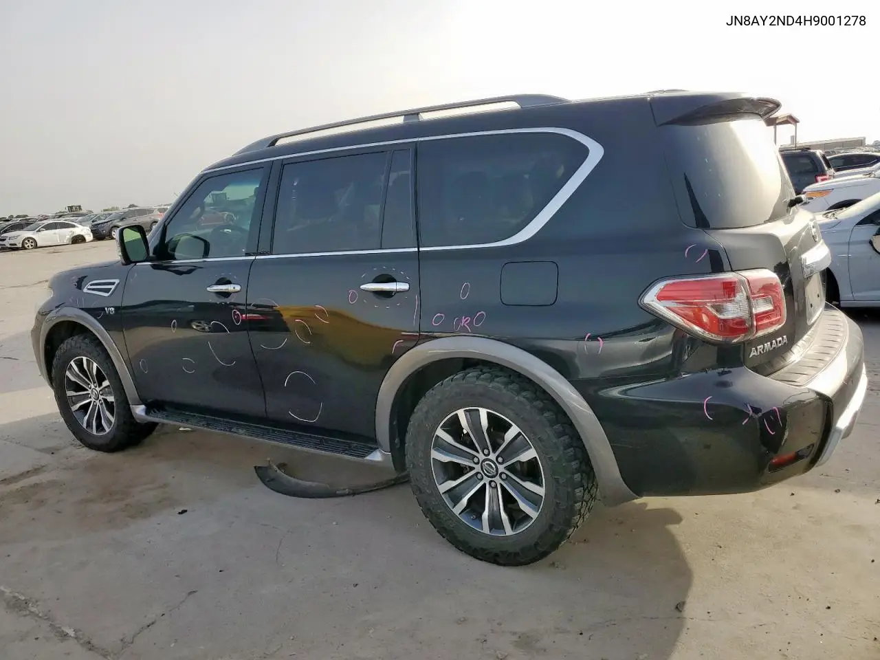 2017 Nissan Armada Sv VIN: JN8AY2ND4H9001278 Lot: 56502555