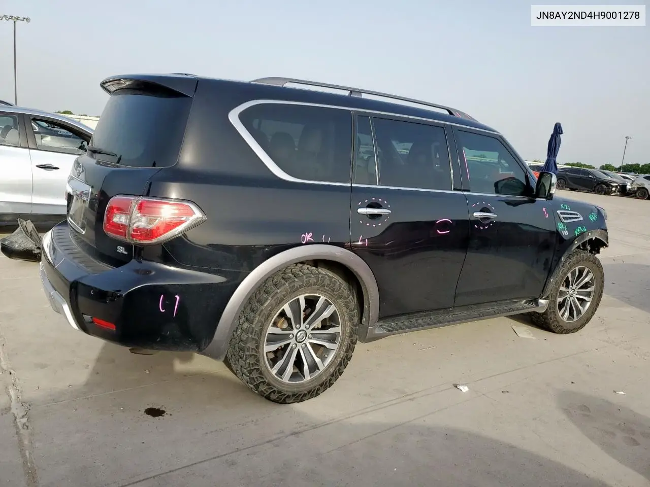 2017 Nissan Armada Sv VIN: JN8AY2ND4H9001278 Lot: 56502555