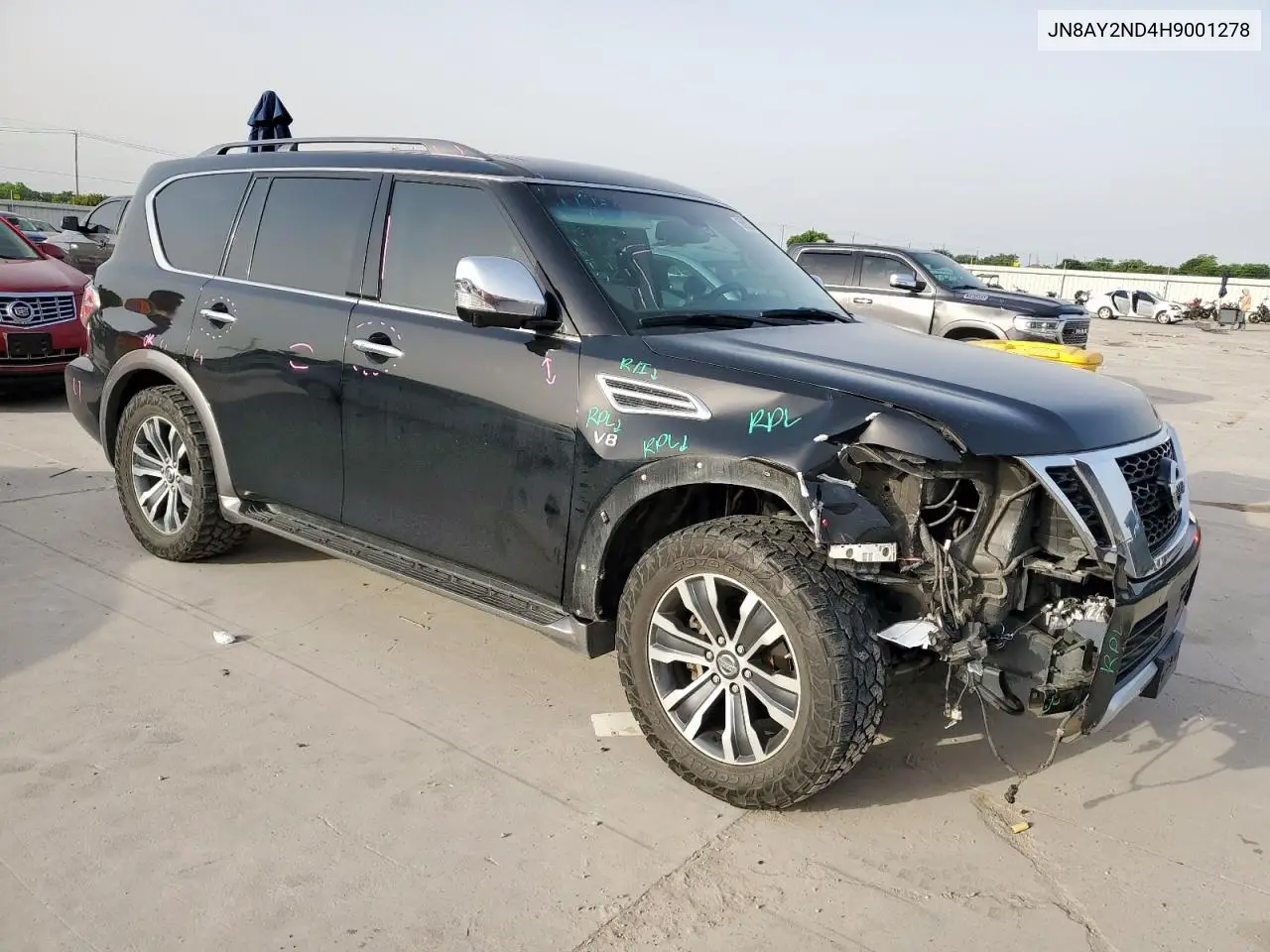 2017 Nissan Armada Sv VIN: JN8AY2ND4H9001278 Lot: 56502555