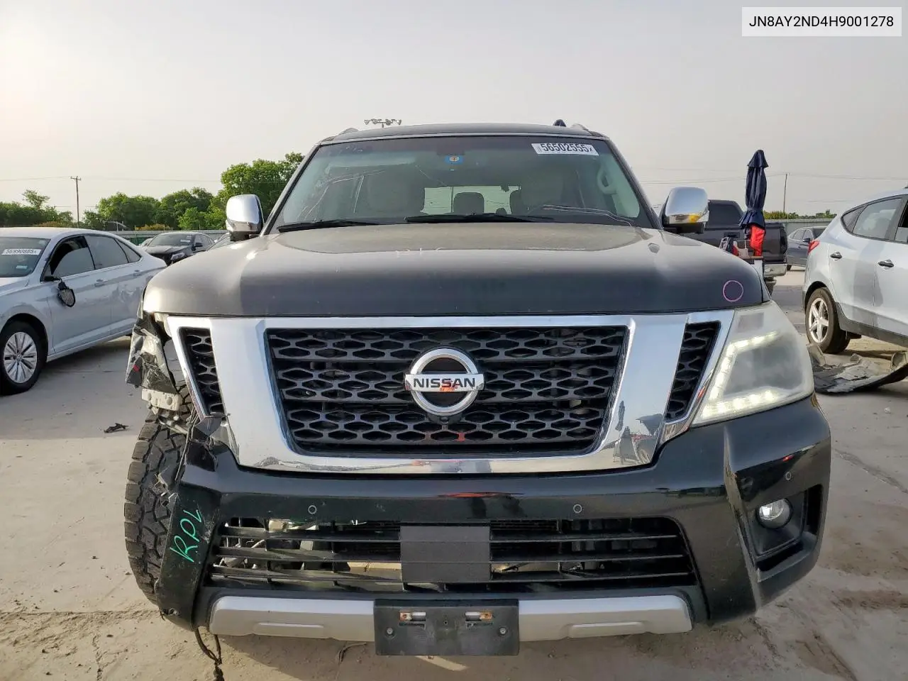 2017 Nissan Armada Sv VIN: JN8AY2ND4H9001278 Lot: 56502555
