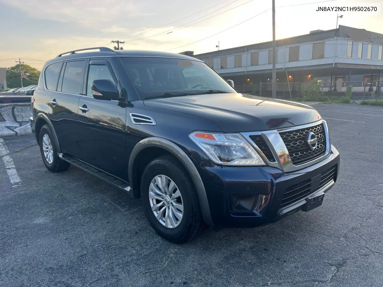 2017 Nissan Armada Sv VIN: JN8AY2NC1H9502670 Lot: 56994205
