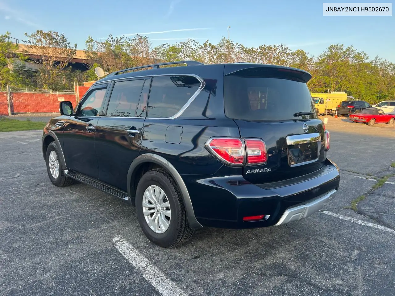 2017 Nissan Armada Sv VIN: JN8AY2NC1H9502670 Lot: 56994205