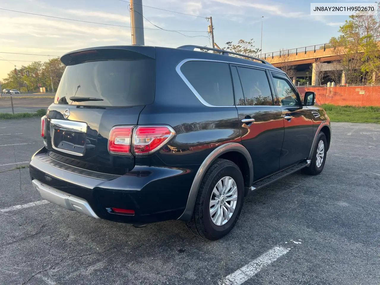 2017 Nissan Armada Sv VIN: JN8AY2NC1H9502670 Lot: 56994205