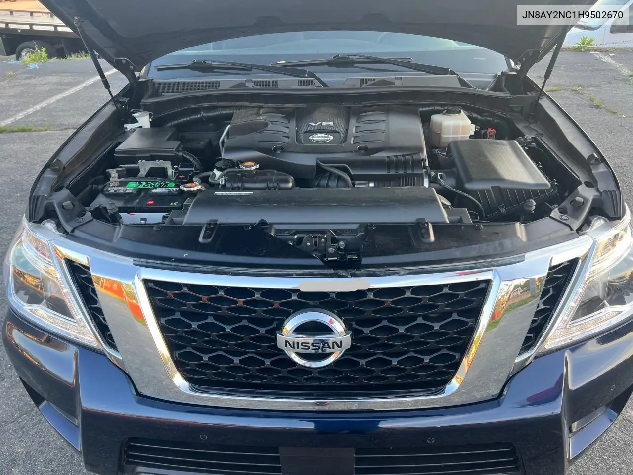 2017 Nissan Armada Sv VIN: JN8AY2NC1H9502670 Lot: 56994205