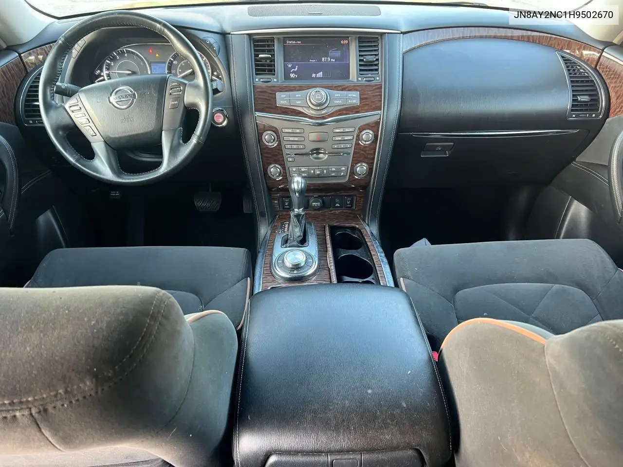 2017 Nissan Armada Sv VIN: JN8AY2NC1H9502670 Lot: 56994205