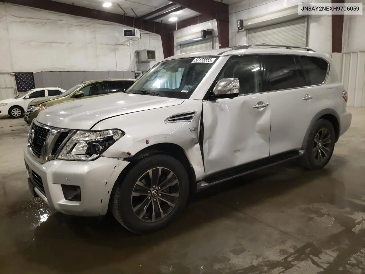 2017 Nissan Armada Platinum VIN: JN8AY2NEXH9706059 Lot: 57123855