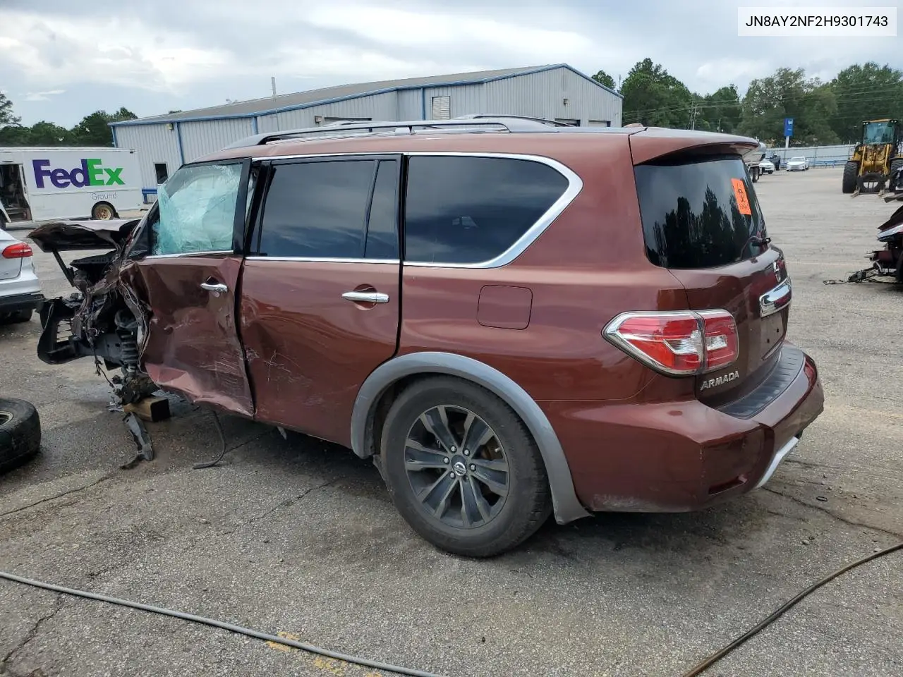 2017 Nissan Armada Platinum VIN: JN8AY2NF2H9301743 Lot: 61199385