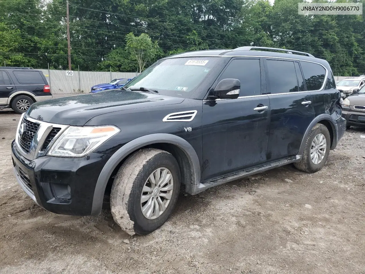 2017 Nissan Armada Sv VIN: JN8AY2ND0H9006770 Lot: 61878955