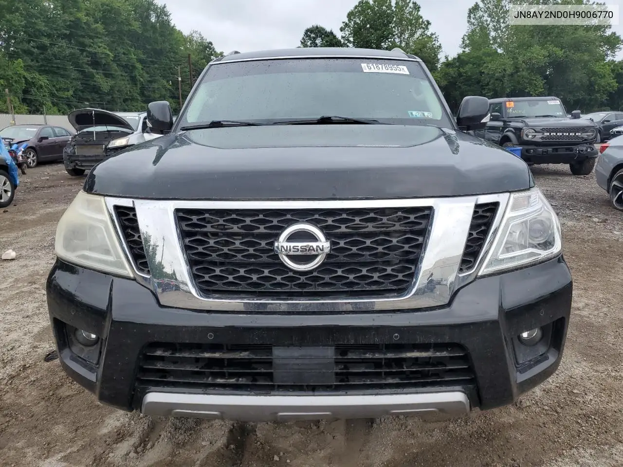 2017 Nissan Armada Sv VIN: JN8AY2ND0H9006770 Lot: 61878955