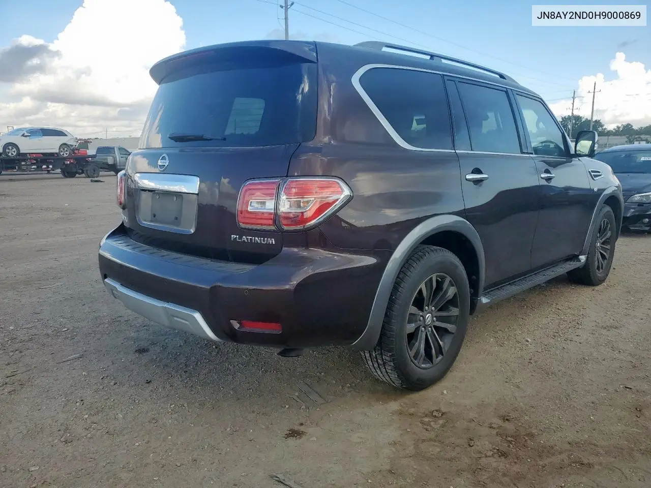 2017 Nissan Armada Sv VIN: JN8AY2ND0H9000869 Lot: 61930045