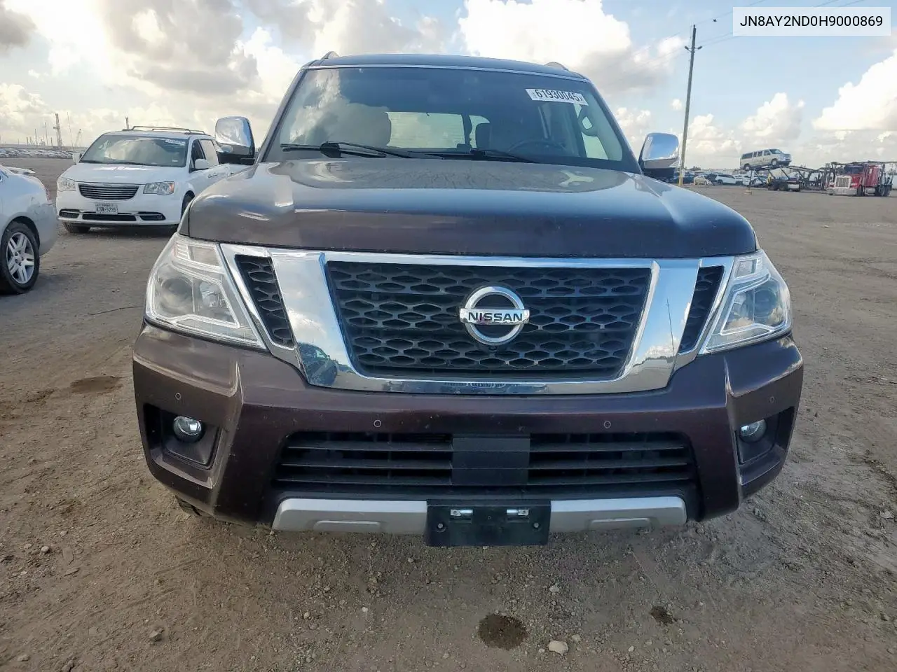 2017 Nissan Armada Sv VIN: JN8AY2ND0H9000869 Lot: 61930045