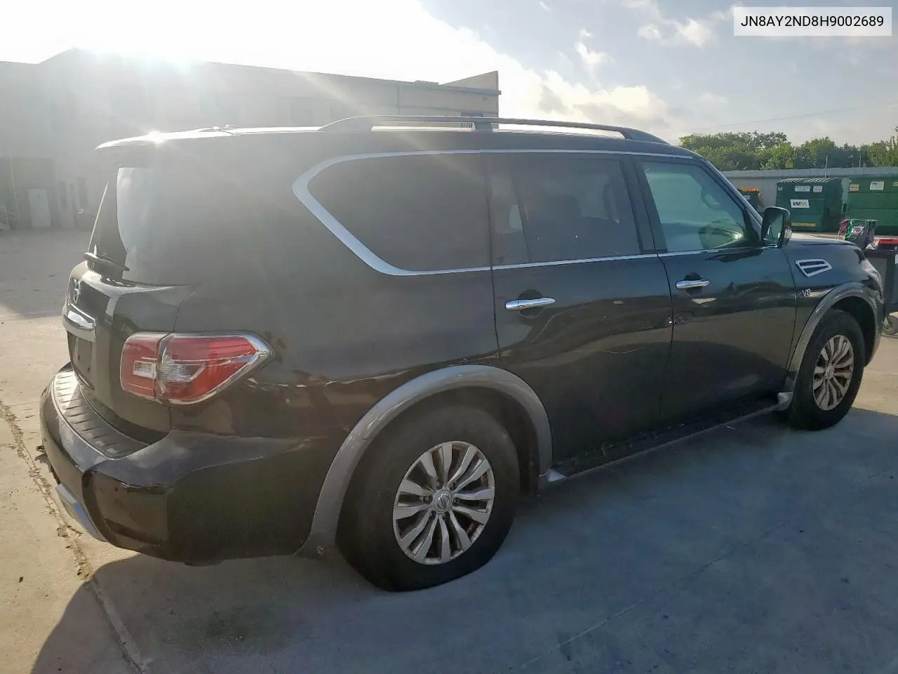 2017 Nissan Armada Sv VIN: JN8AY2ND8H9002689 Lot: 62076695
