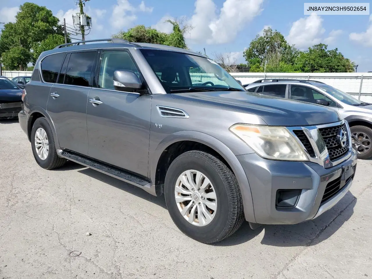 2017 Nissan Armada Sv VIN: JN8AY2NC3H9502654 Lot: 62128765
