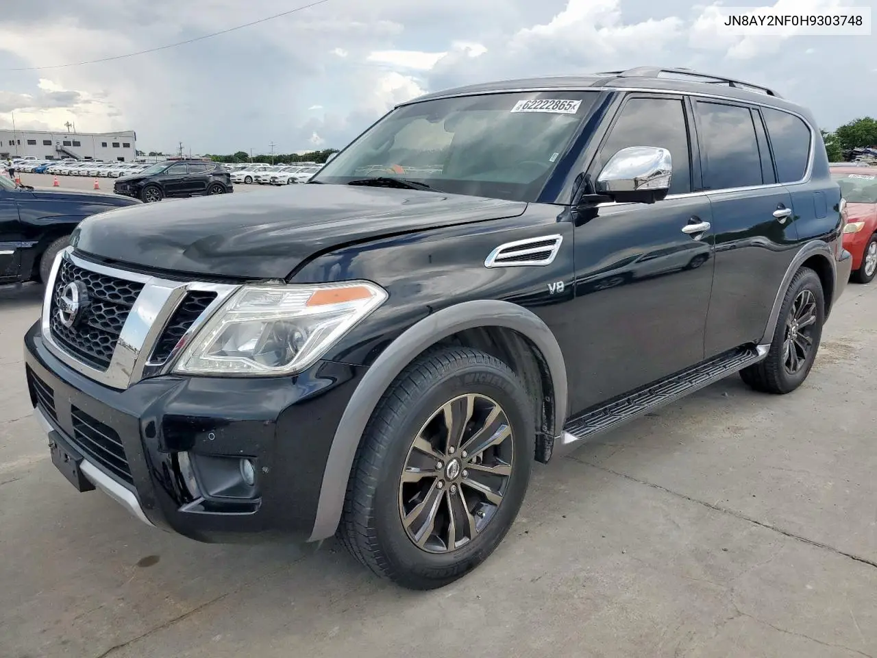 2017 Nissan Armada Platinum VIN: JN8AY2NF0H9303748 Lot: 62222865