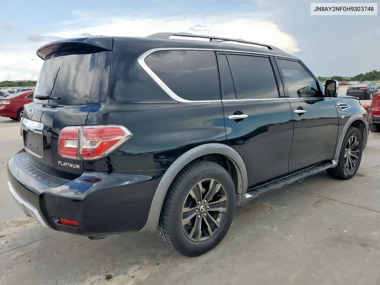 2017 Nissan Armada Platinum VIN: JN8AY2NF0H9303748 Lot: 62222865