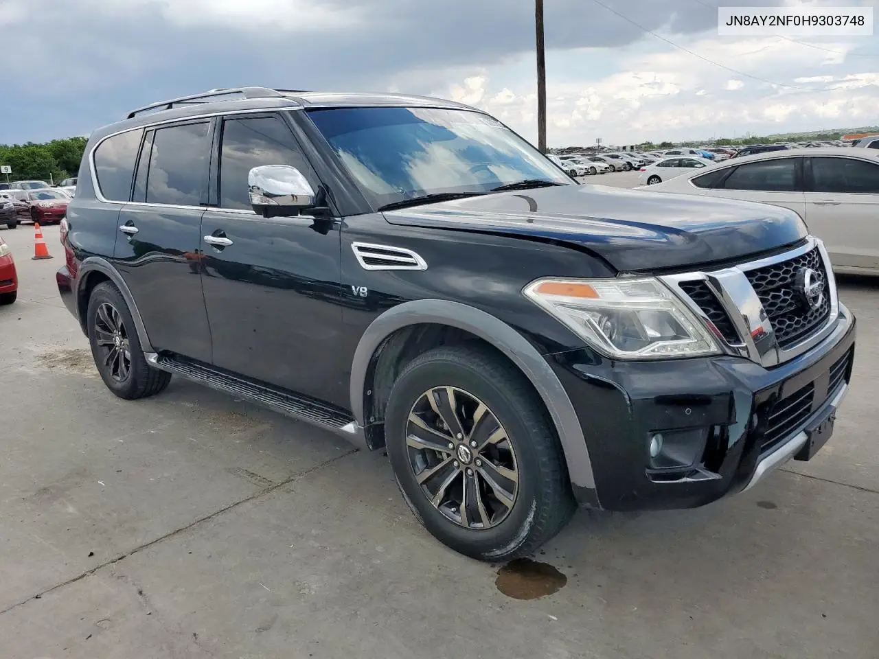2017 Nissan Armada Platinum VIN: JN8AY2NF0H9303748 Lot: 62222865