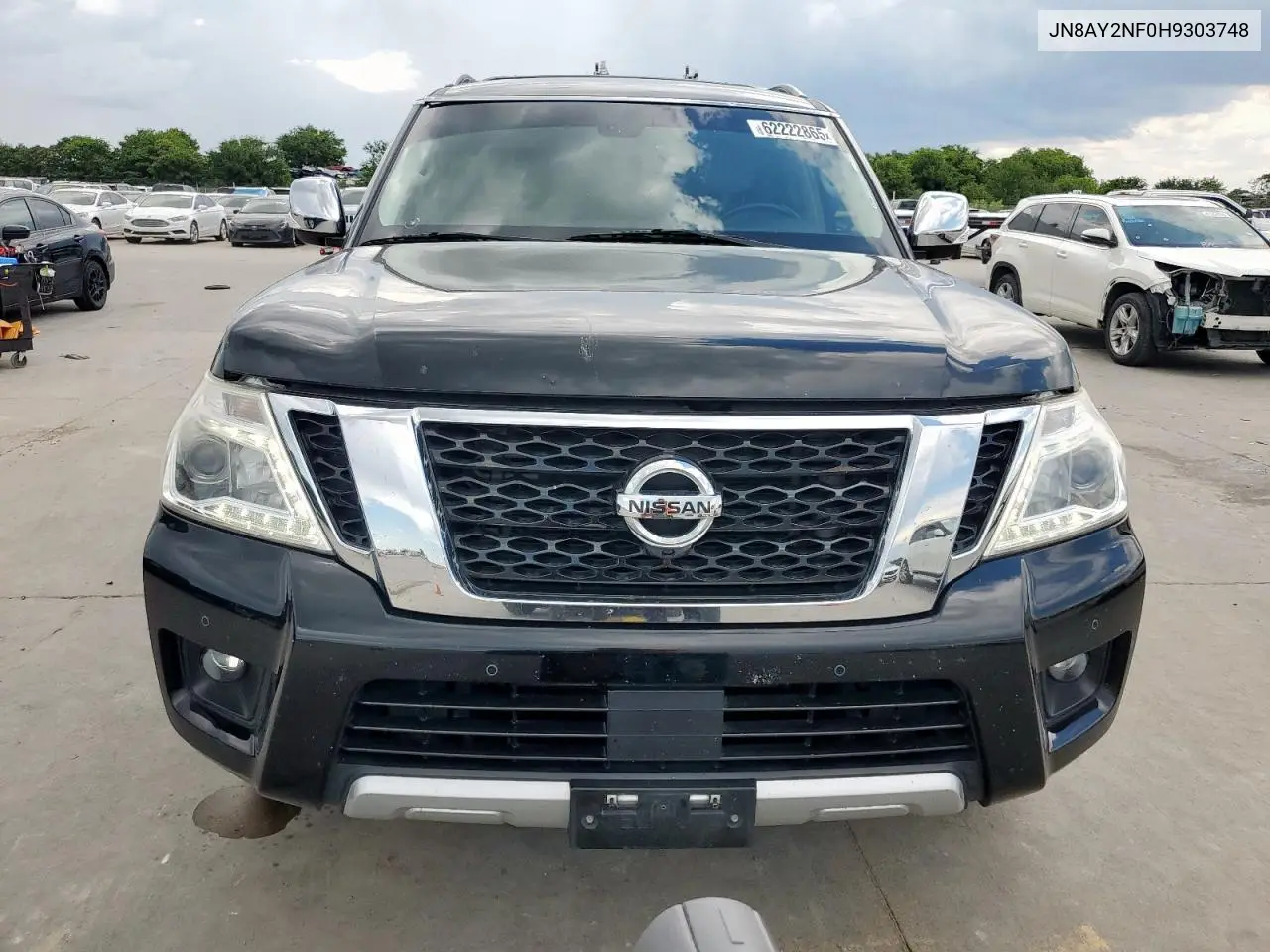 2017 Nissan Armada Platinum VIN: JN8AY2NF0H9303748 Lot: 62222865