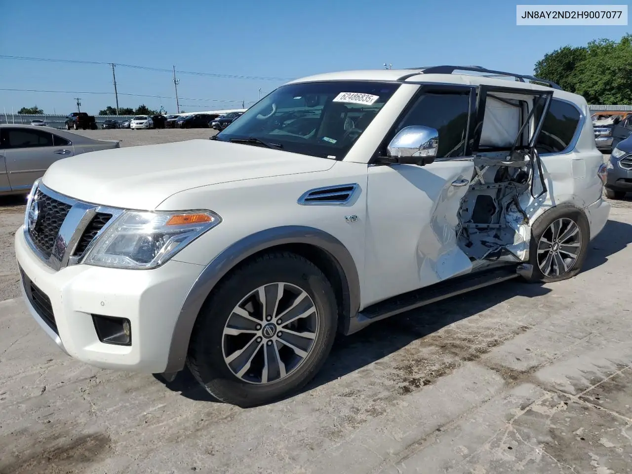 2017 Nissan Armada Sv VIN: JN8AY2ND2H9007077 Lot: 62486835