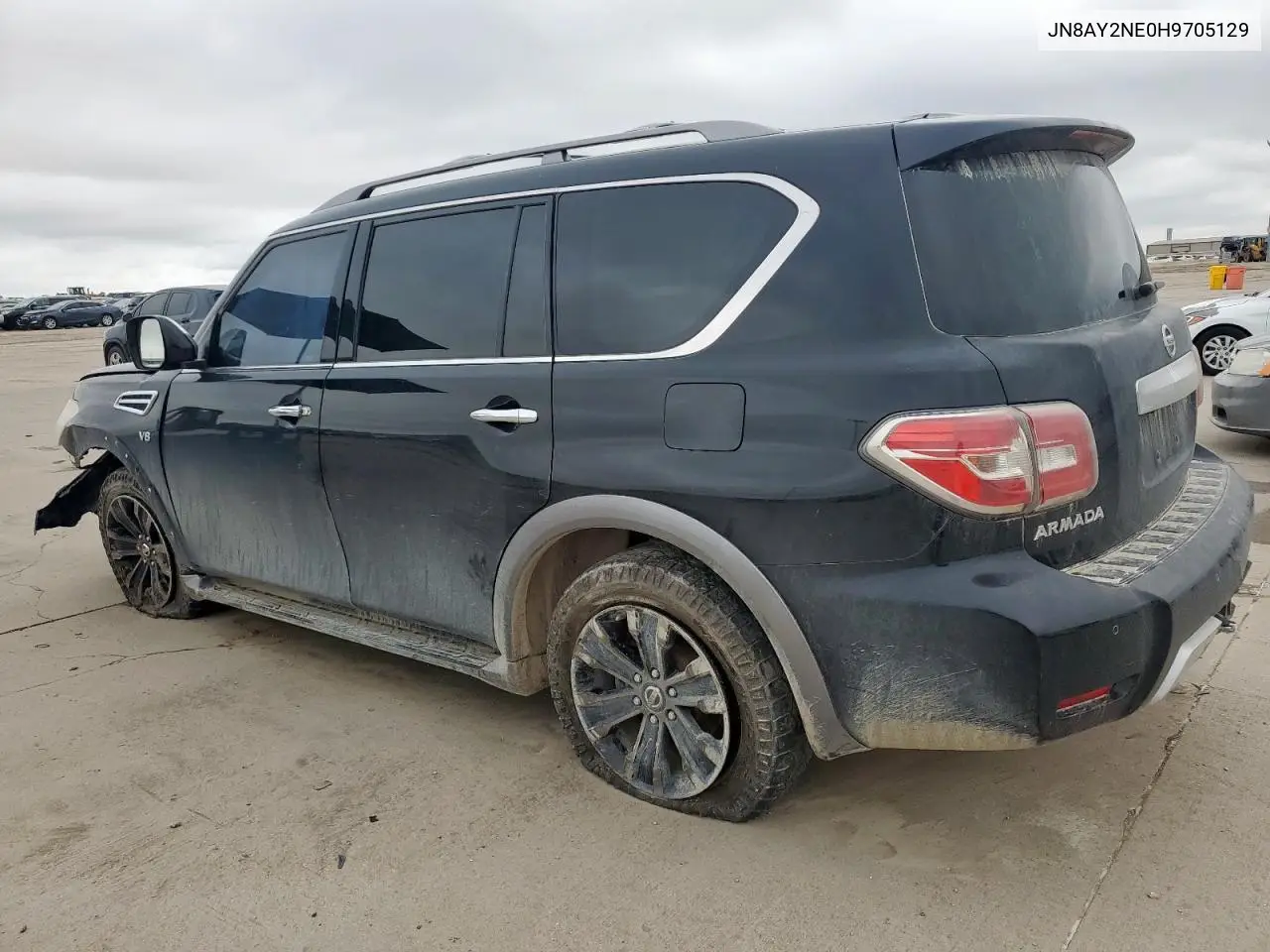 2017 Nissan Armada Platinum VIN: JN8AY2NE0H9705129 Lot: 62573575