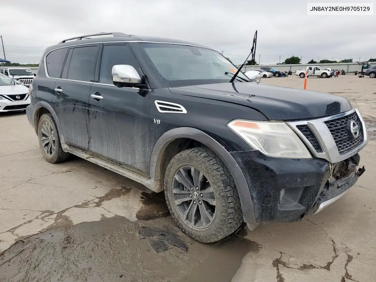 2017 Nissan Armada Platinum VIN: JN8AY2NE0H9705129 Lot: 62573575