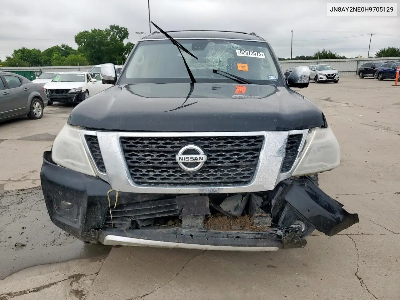 2017 Nissan Armada Platinum VIN: JN8AY2NE0H9705129 Lot: 62573575