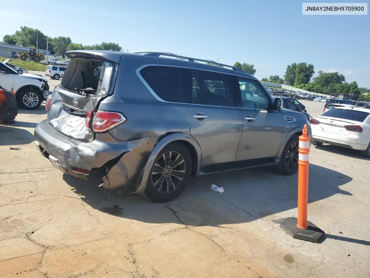 2017 Nissan Armada Platinum VIN: JN8AY2NE8H9705900 Lot: 63237255