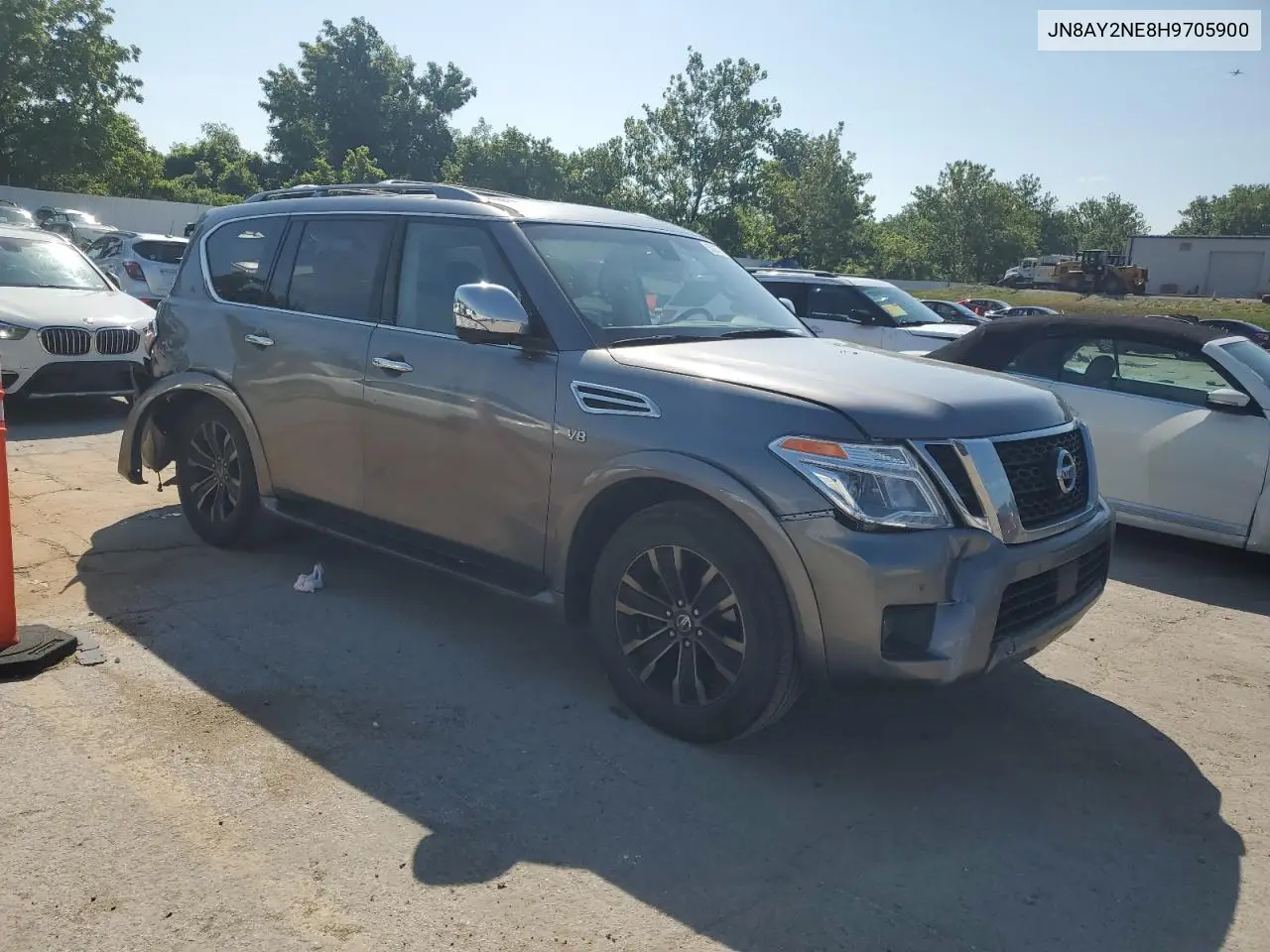 2017 Nissan Armada Platinum VIN: JN8AY2NE8H9705900 Lot: 63237255