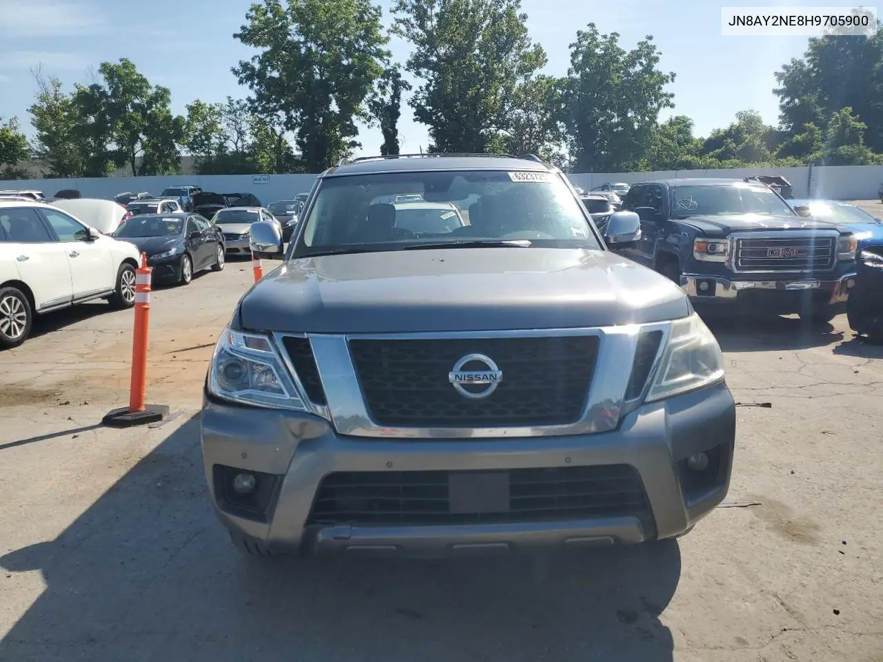 2017 Nissan Armada Platinum VIN: JN8AY2NE8H9705900 Lot: 63237255